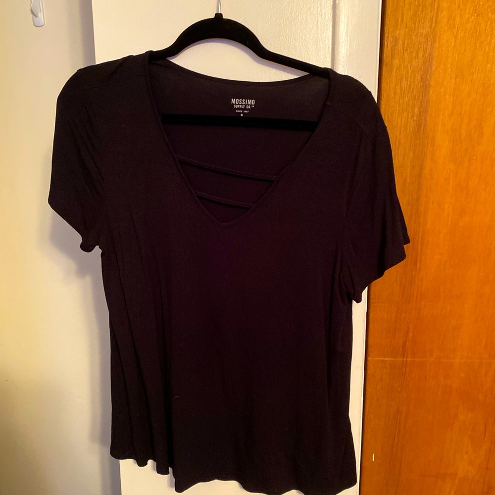Mossimo Black Cross Top